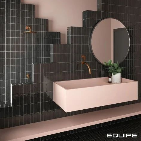 Sklep Płytki Flizy Cegiełki EQUIPE Coco Black Hat Gloss EQ 27991 Płytka Cegiełka Połysk 5x15
