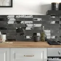 Sklep Płytki Flizy Cegiełki EQUIPE Coco Black Hat Gloss EQ 27991 Płytka Cegiełka Połysk 5x15
