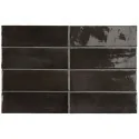 Sklep Płytki Flizy Cegiełki EQUIPE Coco Black Hat Gloss EQ 27991 Płytka Cegiełka Połysk 5x15