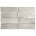 Sklep płytki flizy szara cegiełka EQUIPE Coco Amber Grey Gloss EQ 27990 Płytka Cegiełka Połysk 5x15