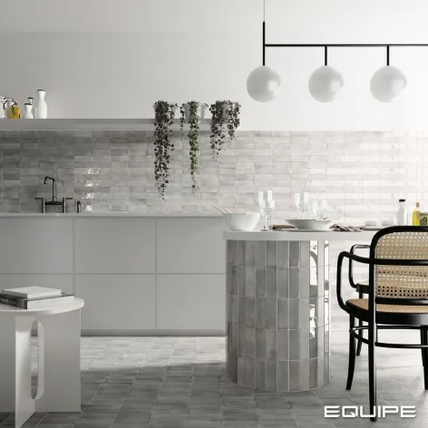 Sklep Płytki Flizy Szare cegiełki EQUIPE Coco Amber Grey Matt EQ 27981 Płytka Cegiełka Matowa 5x15 szara