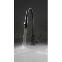 5907650850434 DEANTE Luno Bateria Kuchenna z Giętą Wylewką - 2 Rodzaje Strumienia Nero BOC_N74M