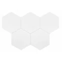 8435081406472 Sklep Płytki Flizy Białe EQUIPE Coimbra White EQ 30631 Płytka Heksagonalna Mat. 17,5x20
