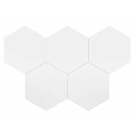 8435081406472 Sklep Płytki Flizy Białe EQUIPE Coimbra White EQ 30631 Płytka Heksagonalna Mat. 17,5x20