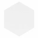 8435081406472 Sklep Płytki Flizy Białe EQUIPE Coimbra White EQ 30631 Płytka Heksagonalna Mat. 17,5x20