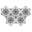 8435081406731 sklep płytki flizy EQUIPE Coimbra Bella Blue EQ 30658 Płytka Heksagonalna Dekor Mat. 17,5x20