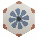 8435081406731 sklep płytki flizy EQUIPE Coimbra Bella Blue EQ 30658 Płytka Heksagonalna Dekor Mat. 17,5x20