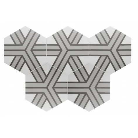 8435081406717 sklep płytki flizy EQUIPE Coimbra Alpha EQ 30656 Płytka Heksagonalna Dekor Mat. 17,5x20
