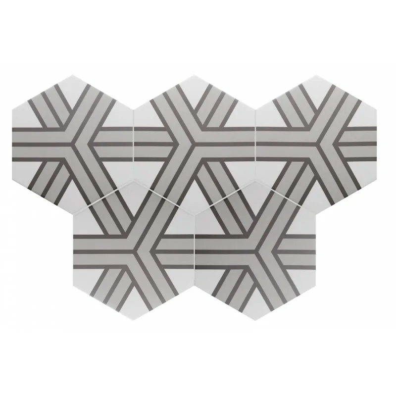 8435081406717 sklep płytki flizy EQUIPE Coimbra Alpha EQ 30656 Płytka Heksagonalna Dekor Mat. 17,5x20