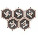 8435081406724 sklep płytki flizy EQUIPE Coimbra Aveiro EQ 30657 Płytka Heksagonalna Dekor Mat. 17,5x20