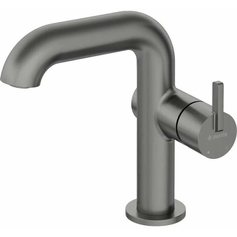 5907650818137 DEANTE Silia Bateria Umywalkowa z Prostokątną Wylewką Titanium BQS_D24M