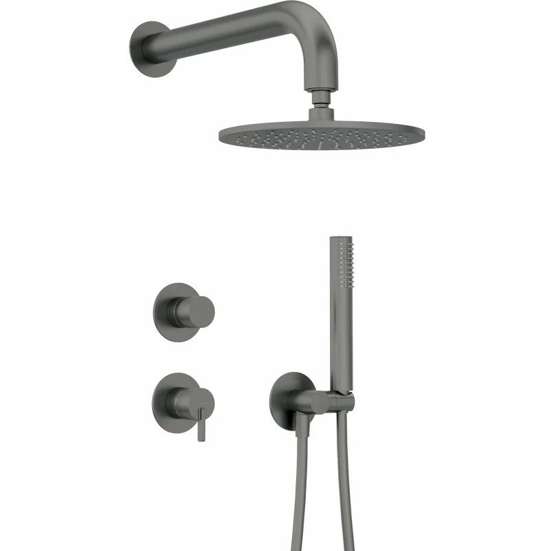 5907650819196 DEANTE Silia Zestaw Prysznicowy Podtynkowy z Głowicą Prysznicową Titanium NQS_D9YK