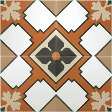 8435081407462 sklep płytki flizy terakota EQUIPE Rivoli Turin EQ 30729 Płytka Patchwork Dekor Mat. 20x20
