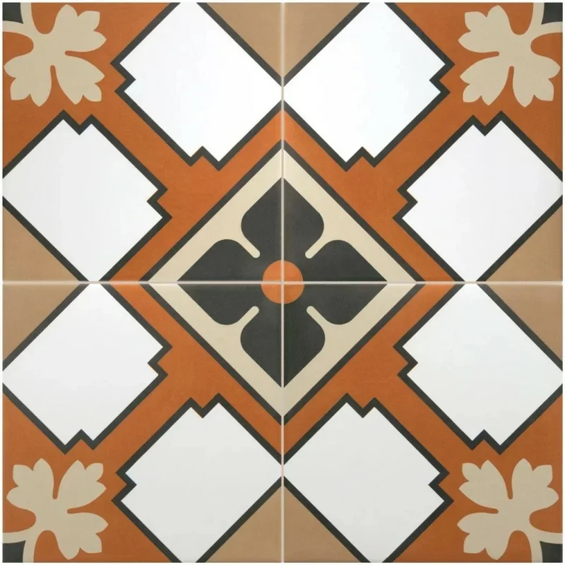 8435081407462 sklep płytki flizy terakota EQUIPE Rivoli Turin EQ 30729 Płytka Patchwork Dekor Mat. 20x20