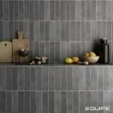 8435404950460 sklep płytki EQUIPE Argile Dark EQ 27565 Płytka Uniwersalna Cegiełka Matowa 6x24,6 czarna cegiełka