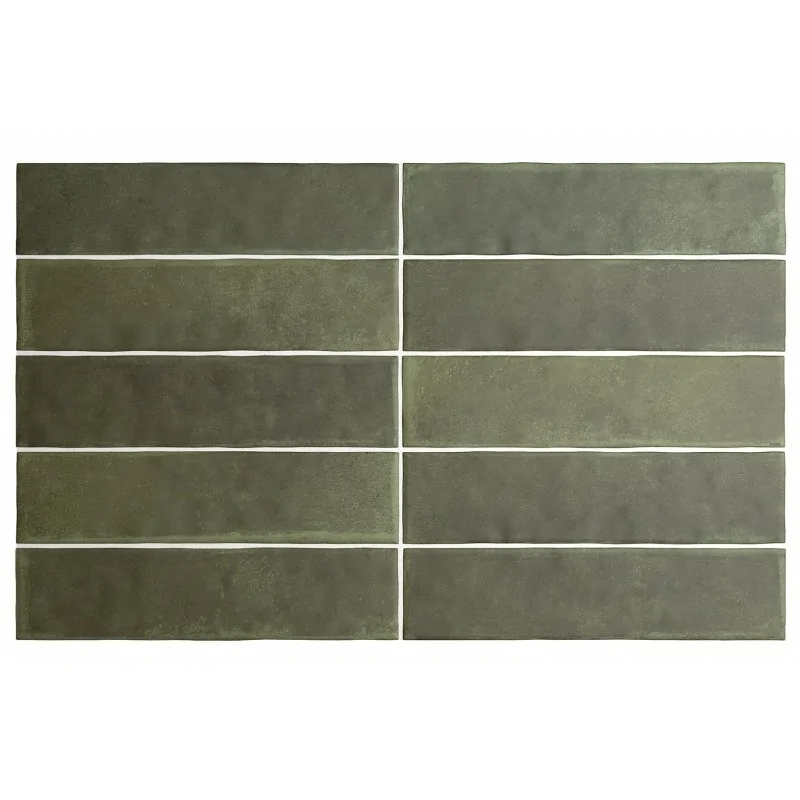 8435404950491 sklep płytki flizy EQUIPE Argile Khaki EQ 27568 Płytka Uniwersalna Cegiełka Matowa 6x24,6 zielone