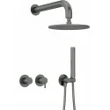 5907650866268 DEANTE Silia Zestaw Prysznicowy Podtynkowy z Głowicą Prysznicową - z Baterią Poziomą Titanium NQS_D0YK