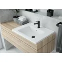 CDI 6U6M 5908212022429 DEANTE Floks Umywalka Ceramiczna Wpuszczana z Miejscem na Baterię - 60 cm Biała CDI_6U6M