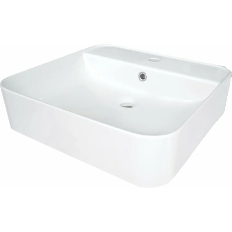 CDY 6U5W 5907650813194 DEANTE Hiacynt New Umywalka Ceramiczna Nablatowa/ścienna z Miejscem na Baterię Biała CDY_6U5W