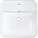 CDY 6U5W 5907650813194 DEANTE Hiacynt New Umywalka Ceramiczna Nablatowa/ścienna z Miejscem na Baterię Biała CDY_6U5W