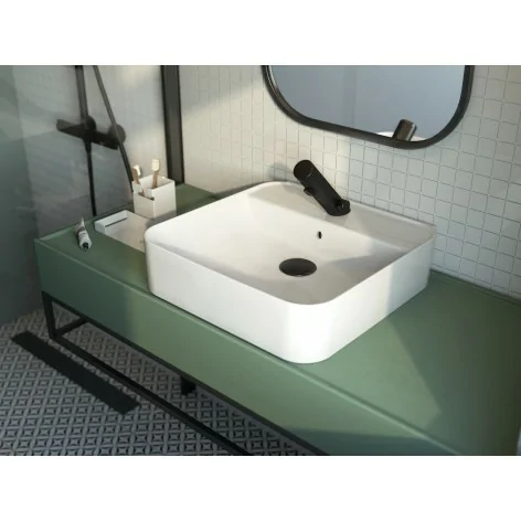 CDY 6U5W 5907650813194 DEANTE Hiacynt New Umywalka Ceramiczna Nablatowa/ścienna z Miejscem na Baterię Biała CDY_6U5W