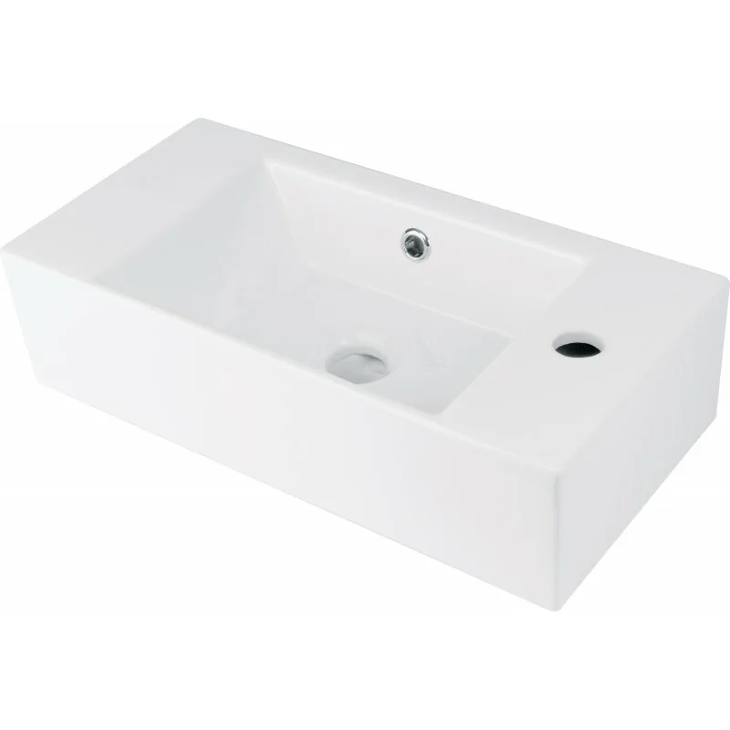 CDY 6U2R 5907650839255 DEANTE Hiacynt New Umywalka Ceramiczna Nablatowa z Miejscem na Baterię - Prawa CDY_6U2R