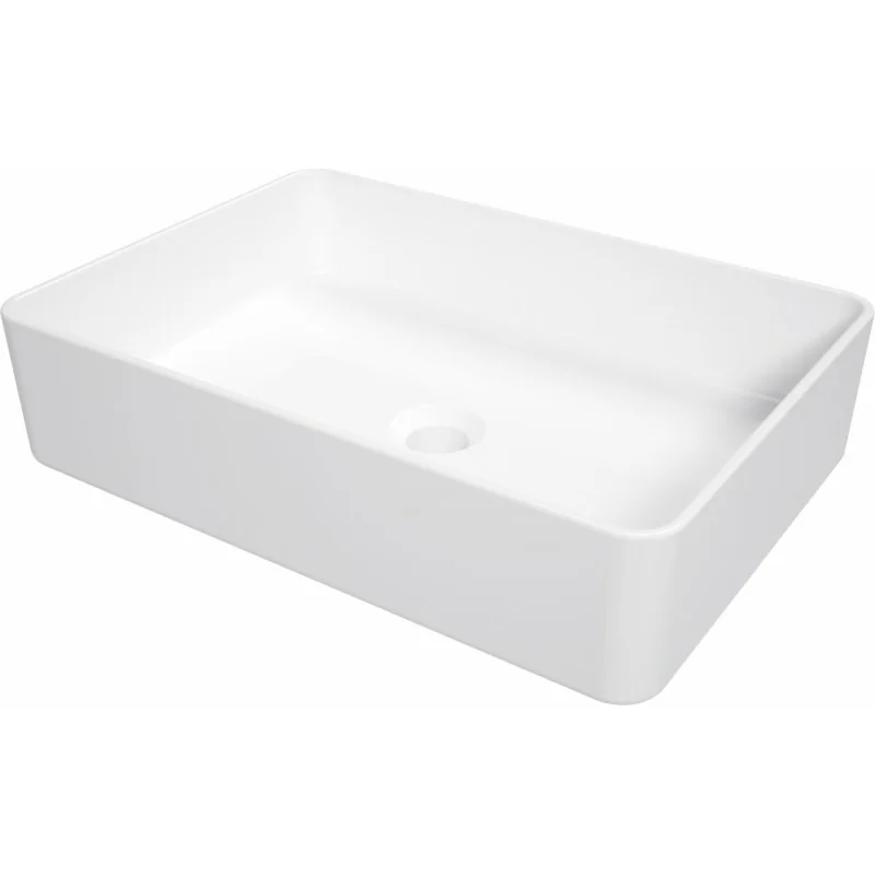 CGS 6U5S 5907650862697 DEANTE Square Umywalka Ceramiczna Nablatowa Biała CGS_6U5S