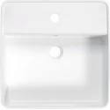 CGS 6U4B 5907650862796 DEANTE Square Umywalka Ceramiczna Nablatowa z Miejscem na Baterię Biała CGS_6U4B