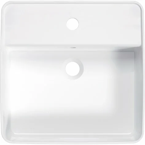 CGS 6U4B 5907650862796 DEANTE Square Umywalka Ceramiczna Nablatowa z Miejscem na Baterię Biała CGS_6U4B