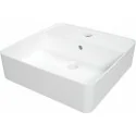 CGS 6U4B 5907650862796 DEANTE Square Umywalka Ceramiczna Nablatowa z Miejscem na Baterię Biała CGS_6U4B