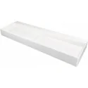 CQB AU2S 5907650868699 DEANTE Blur Umywalka Granitowa Nablatowa - z Maskownicą Alabaster CQB_AU2S
