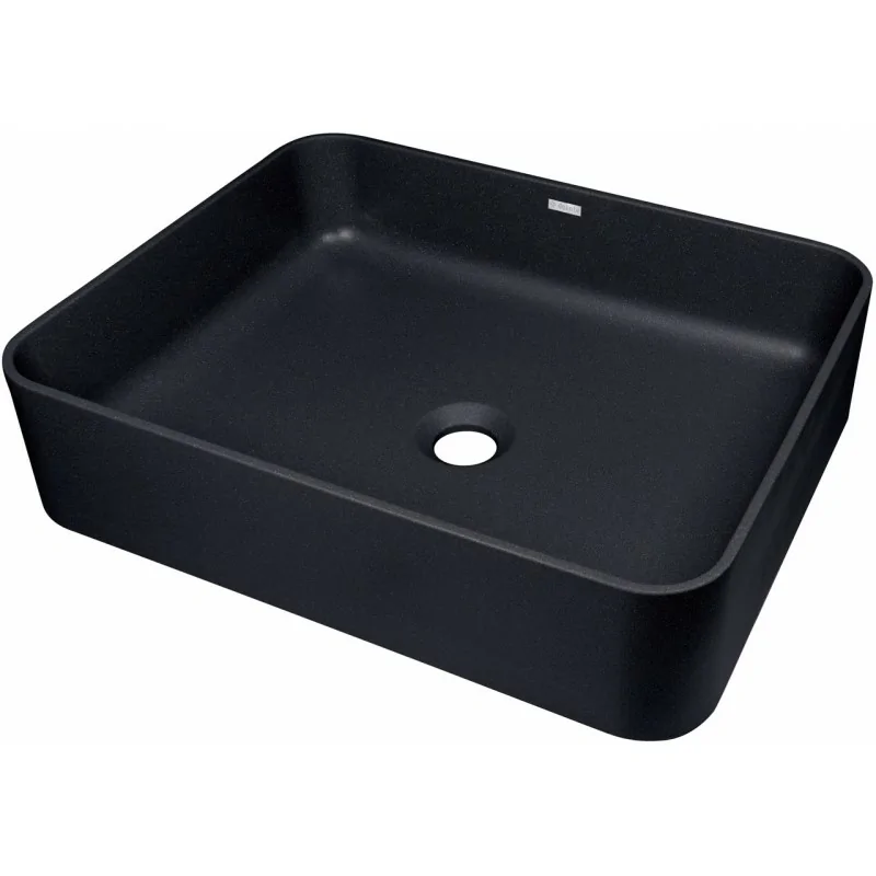 CQT NU5S 5907650866480 DEANTE Temisto Umywalka Granitowa Nablatowa Nero Czarna CQT_NU5S