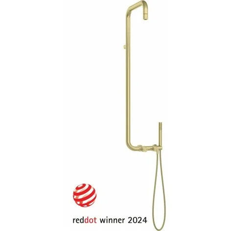 NQS R4XM 5907650827047 DEANTE Silia Deszczownica z Baterią Prysznicową Złoty Szczotkowany NQS_R4XM