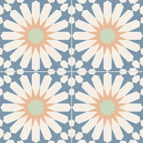 Sklep Płytki Flizy terakota GAYAFORES Soleil Blue Gres Patchwork Mat. 33,15x33,15