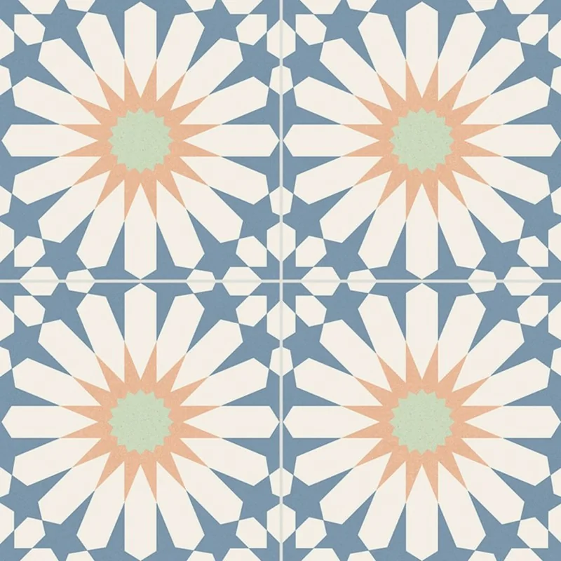 Sklep Płytki Flizy terakota GAYAFORES Soleil Blue Gres Patchwork Mat. 33,15x33,15