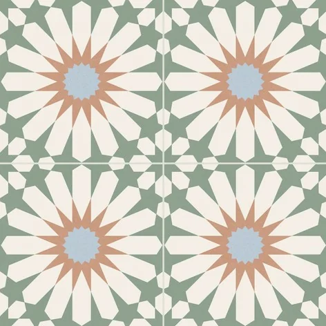 Sklep płytki flizy terakota GAYAFORES Soleil Mint Gres Patchwork Mat. 33,15x33,15