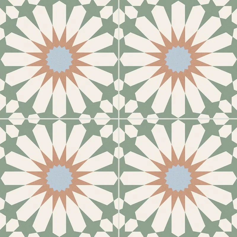 Sklep płytki flizy terakota GAYAFORES Soleil Mint Gres Patchwork Mat. 33,15x33,15