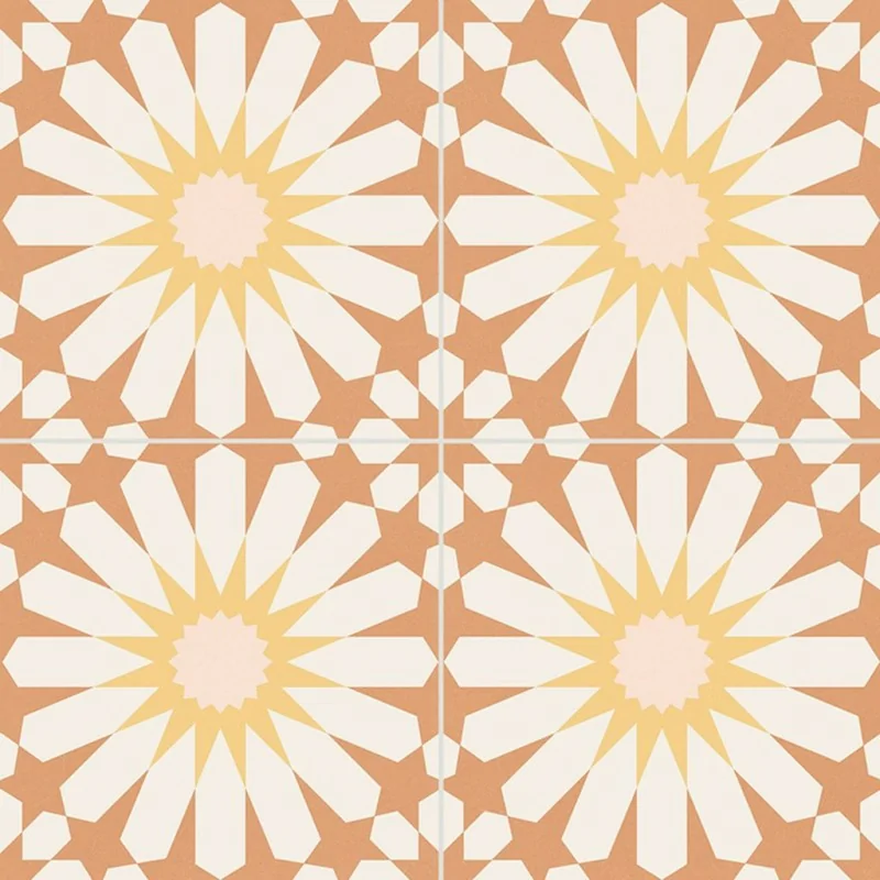 sklep płytki flizy terakota GAYAFORES Soleil Orange Gres Patchwork Mat. 33,15x33,15