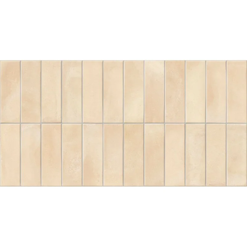 Sklep Płytki FLIZY Glazura GAYAFORES Deco Biscuit Cream Cegiełka Mat. 32x62,5 30x60