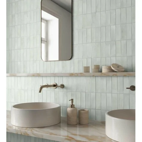 Sklep płytki flizy glazura GAYAFORES Deco Biscuit Green Cegiełka Mat. 32x62,5 zielona cegiełki ścienne