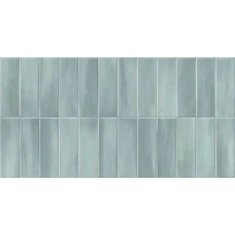 Sklep płytki flizy glazura GAYAFORES Deco Allure Green Cegiełka Błyszcząca 32x62,5 zielone cegiełki