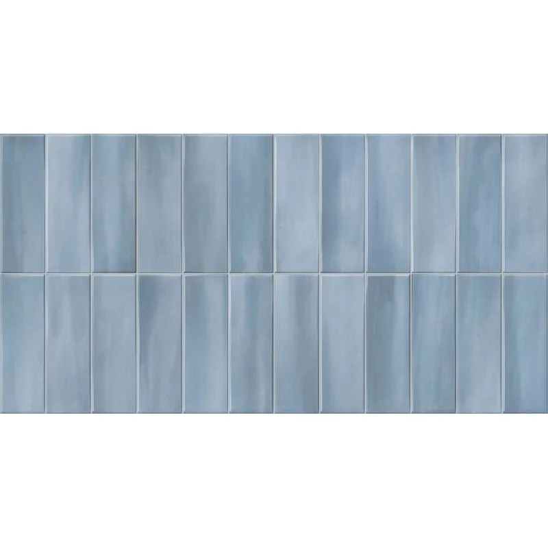 Sklep płytki flizy glazura niebieska GAYAFORES Deco Allure Blue Cegiełka Błyszcząca 32x62,5 30x60