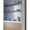 Sklep płytki flizy glazura niebieska GAYAFORES Deco Allure Blue Cegiełka Błyszcząca 32x62,5 30x60