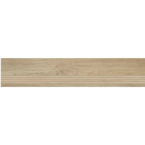Sklep flizy płytki drewnopodobne KERATILE Uppsala Natural MT Stopnica Gres Rekt. Mat. 30x150 wielkoformatowe XXL