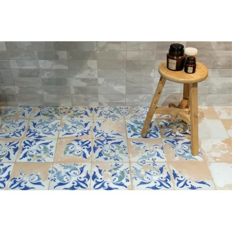 Sklep Płytki flizy terakota PERONDA FS Heritage Leaves LT Gres Vintage Mat+Połysk 45x45 kolorowy kwiatowy patchwork