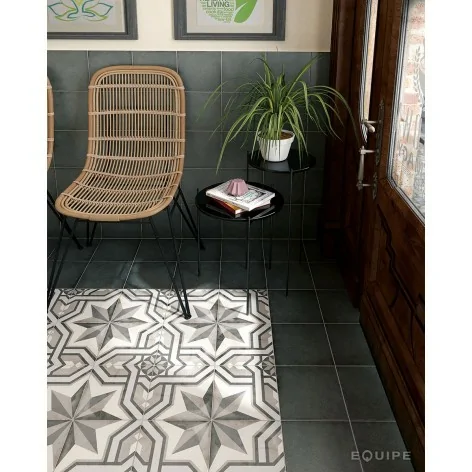 8435404928124 sklep płytki flizy glazura hiszpańska EQUIPE Art Nouveau Charcoal Grey EQ 24398 Gres Mat. 20x20
