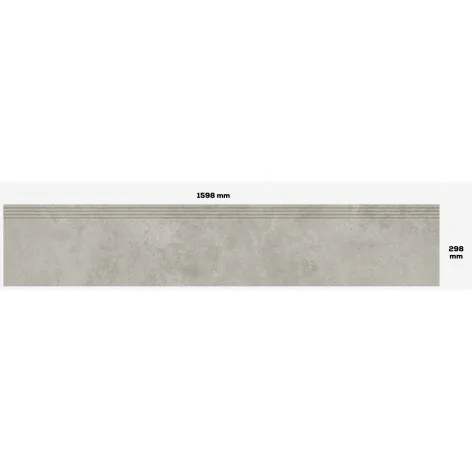 5900199274204 sklep płytki TUBĄDZIN Torano Grey Stopnica Podłogowa Mat. 29,8x159,8 30x160 ST-01-184-1598-0298-1-353