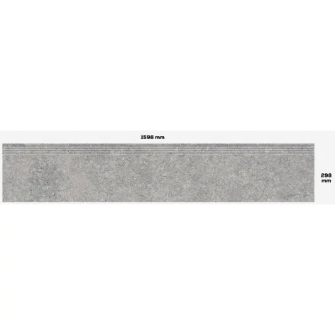 5900199274280 sklep płytki TUBĄDZIN Zimba Light Grey STR Stopnica Podłogowa Mat. 29,8x159,8 30x160 ST-01-279-1598-0298-1-083