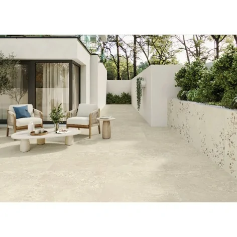 Sklep płytki flizy terakota imitująca kamień PERONDA Harmony Awen White Decor NT Gres Rekt. Mat. 90x90