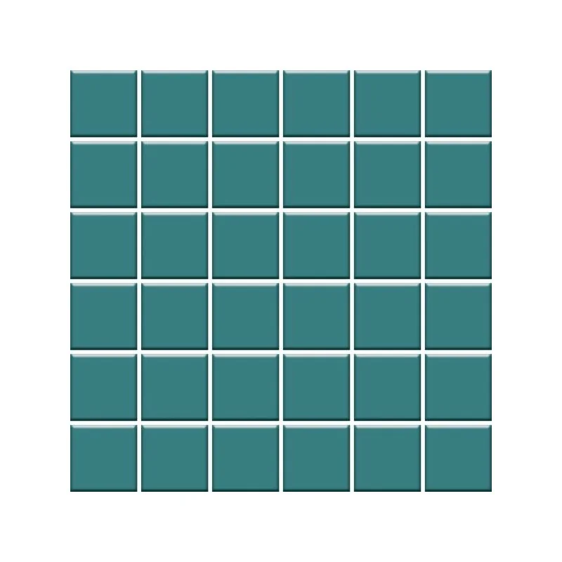 5904584186325 PARADYŻ Gamma Colours Turkusowa Mozaika Prasowana Mat. 4,8x4,8 29,8x29,8 30x30 M-P-298X298-1-GAMO.TU4--M